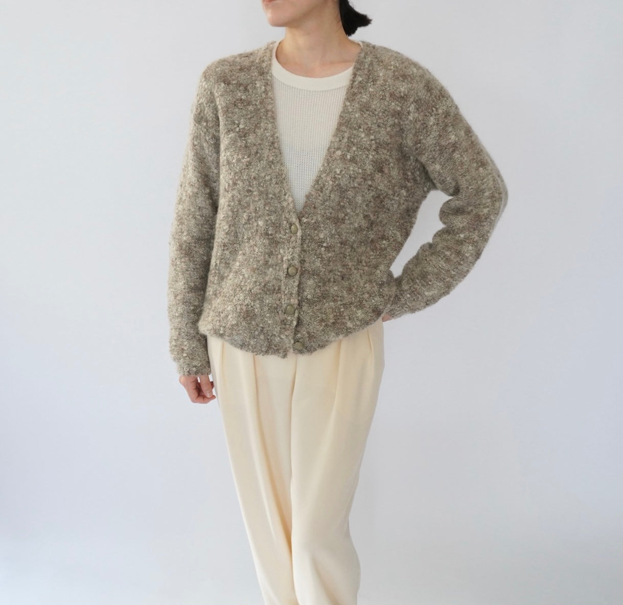 90s Mix Mohair Knit Cardigan