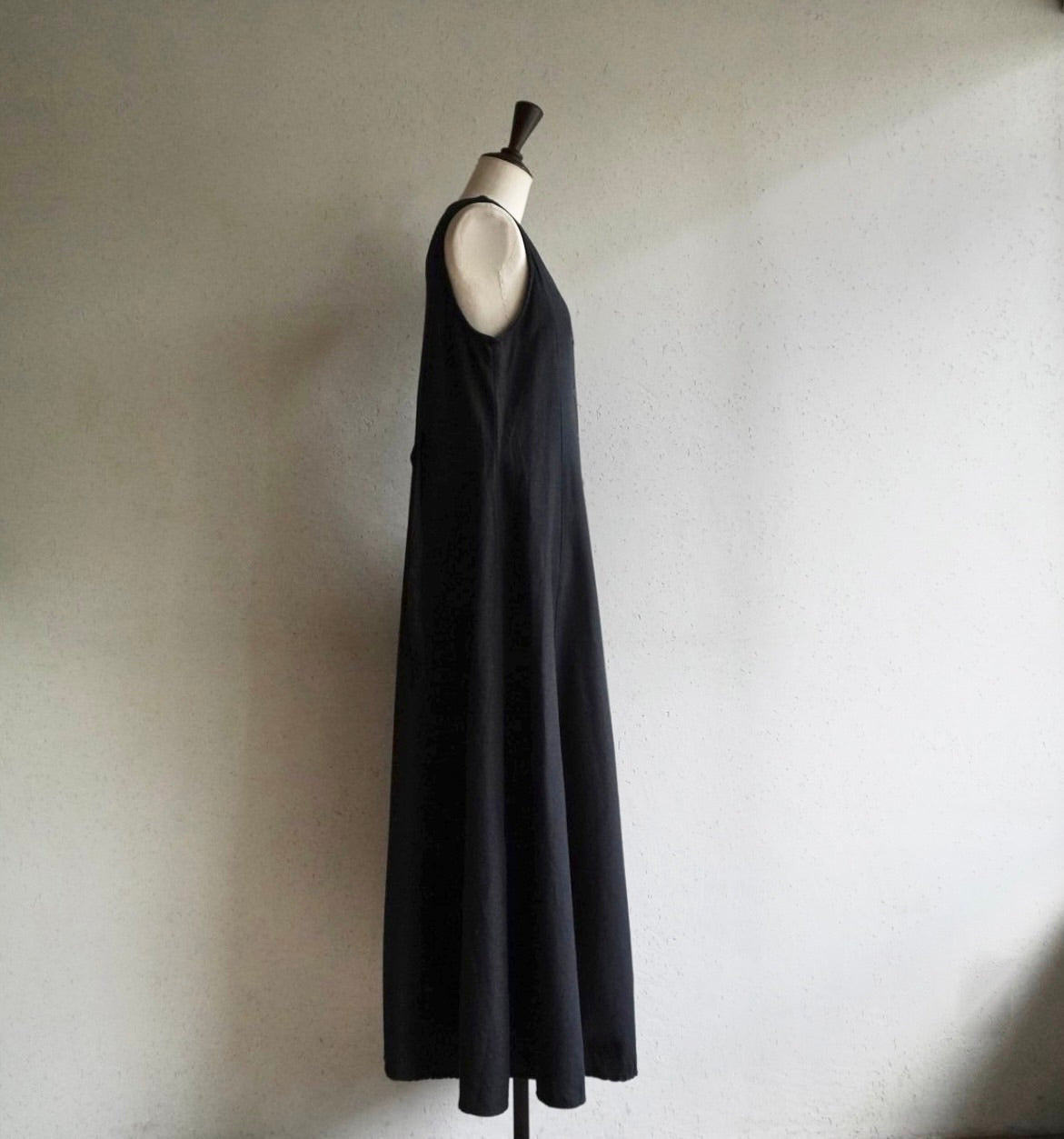 90s EURO Black Sleeveless Dress
