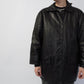 90s Black Leather Jacket Made in Italy