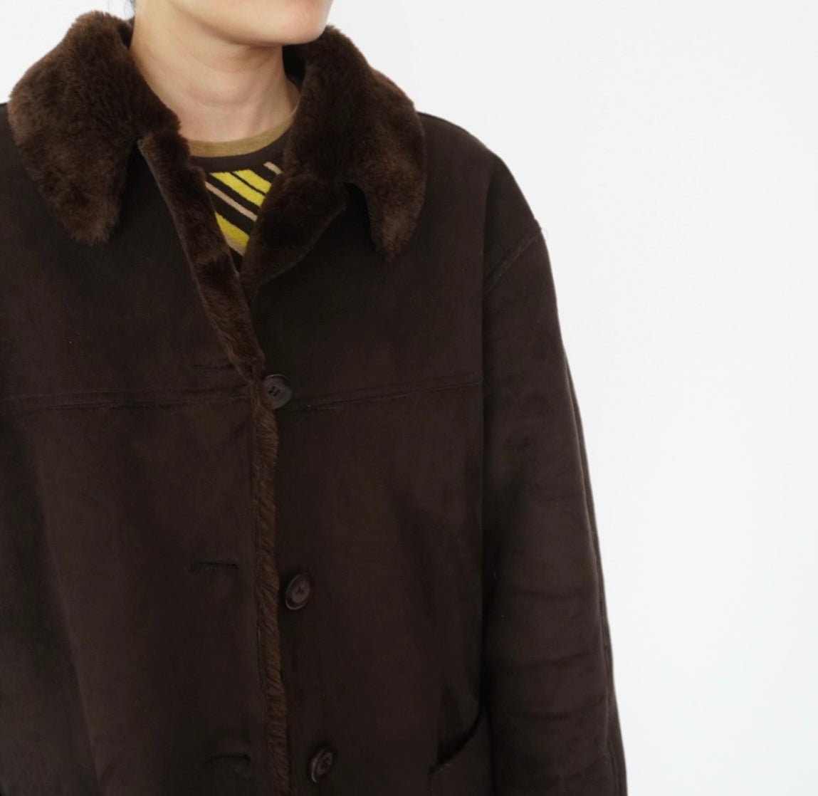 90s Faux Shearling Jacket