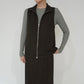 90s EURO Zipped Top、Vest Handloomed in California