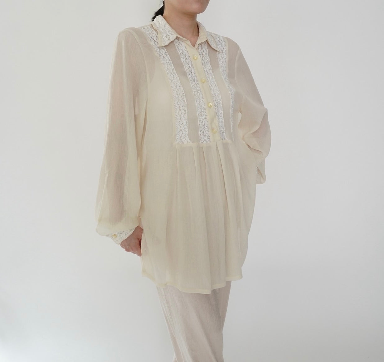 90s EURO Lace Design Tunic
