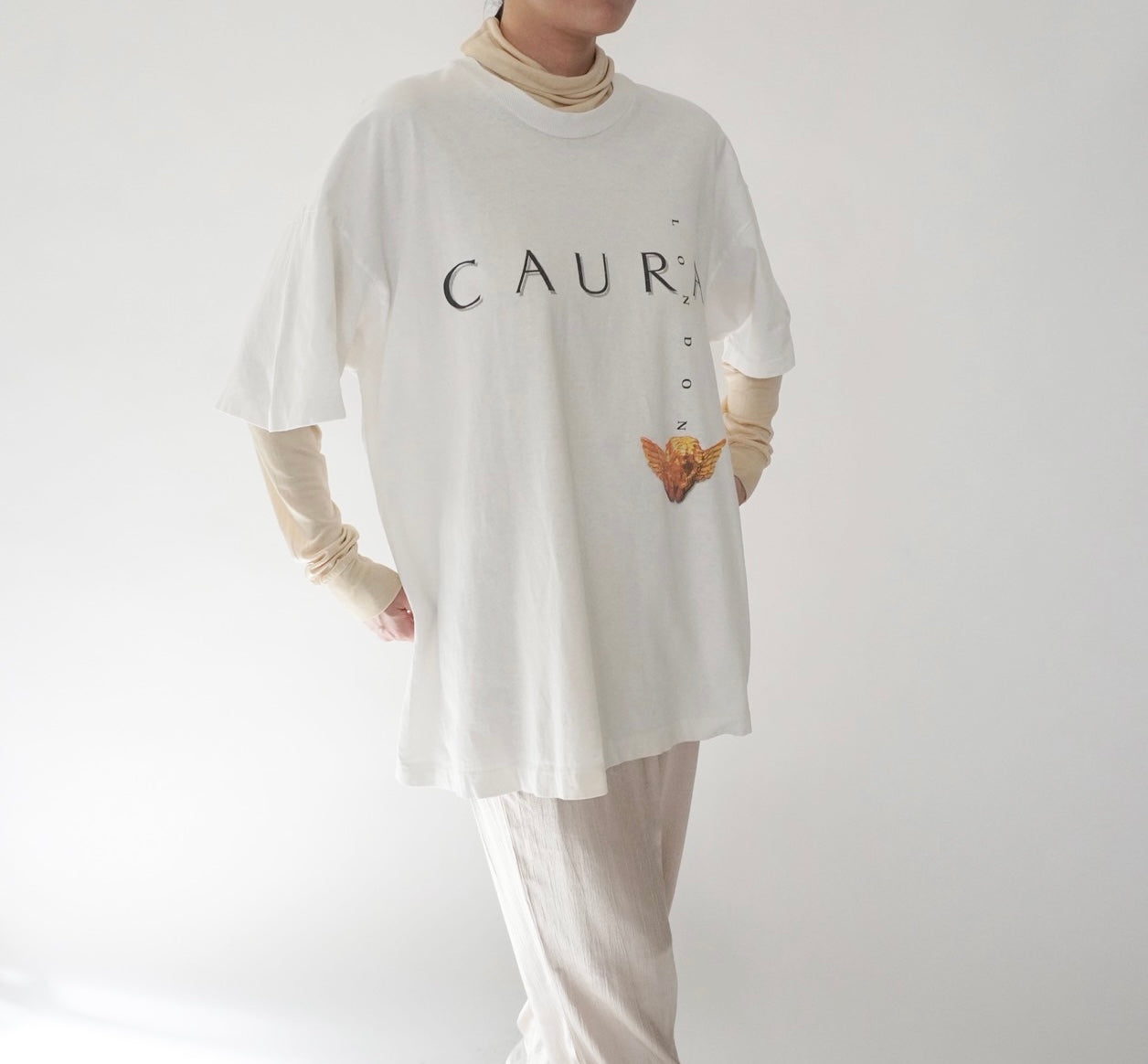 90s "CAURA LONDON" Printed T-shirt