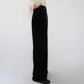 90s Velour High Waist Wide Pants
