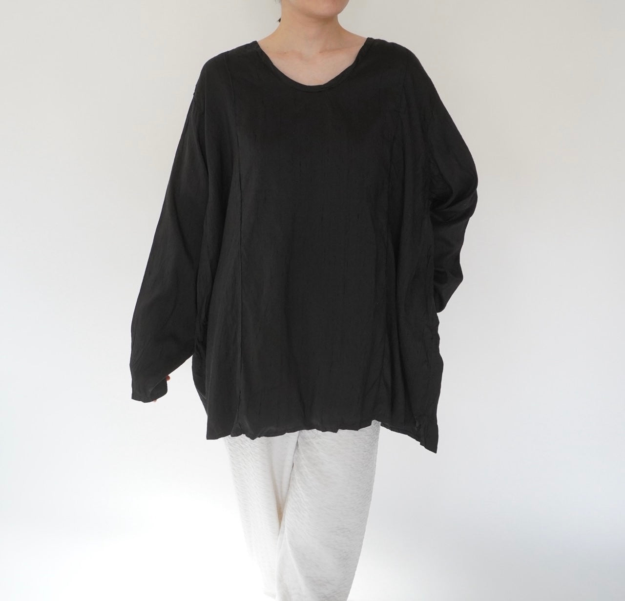 90s Raw Silk Blouse