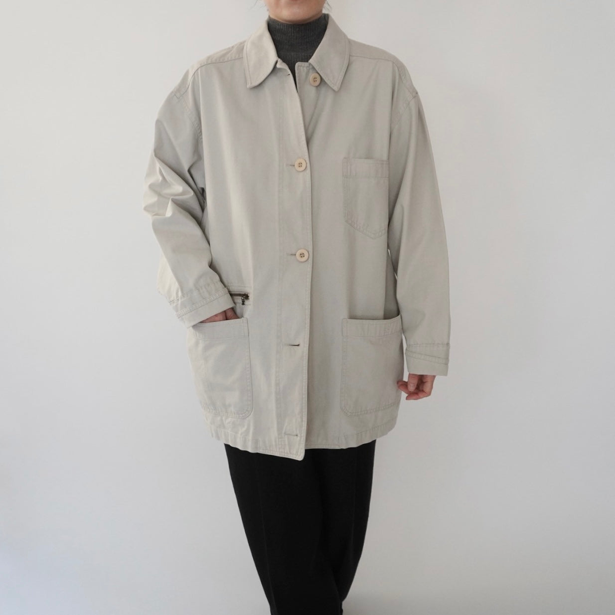 90s "EDDIE BAUER" Cotton Jacket