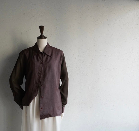 90s Brown Shirt Made in Italy