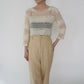 90s Sheer Lace Design Top