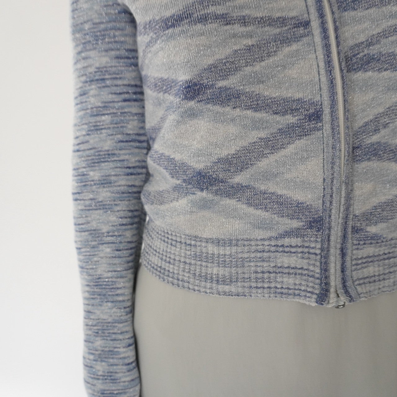 70s Pattern Zip Top