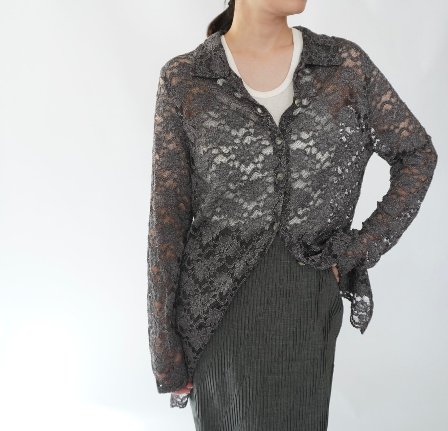 90s EURO Lace Shirt