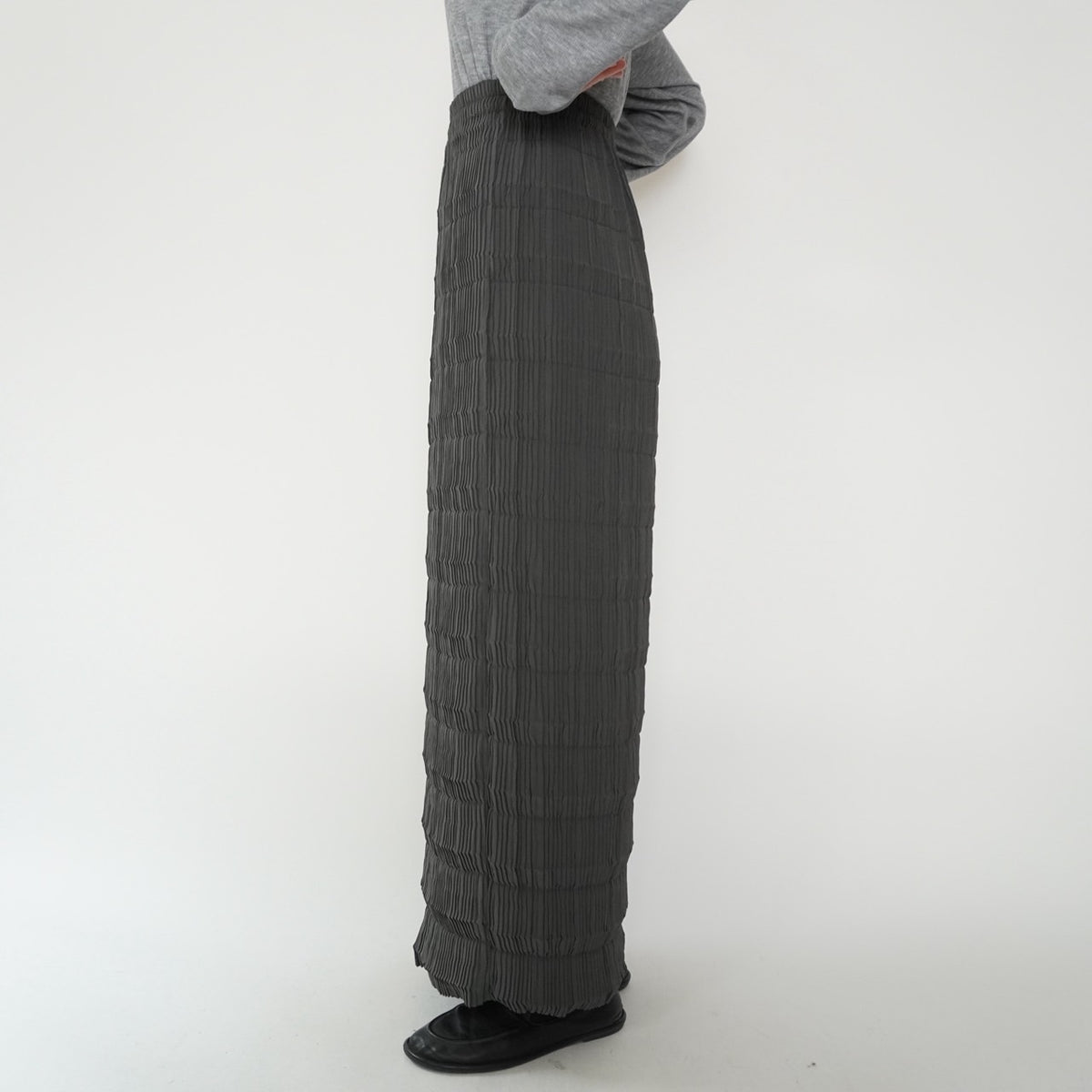 90s Pleated Maxi Skirt Made in USA