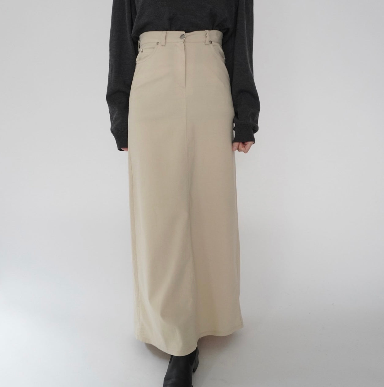 90s Slit Maxi Skirt