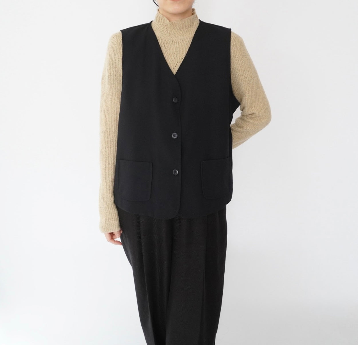 90s Navy Vest Made in Canada