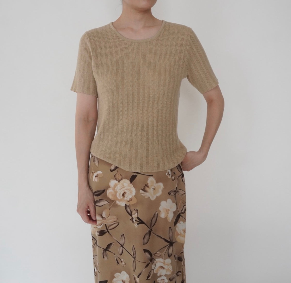 90s Beige Top