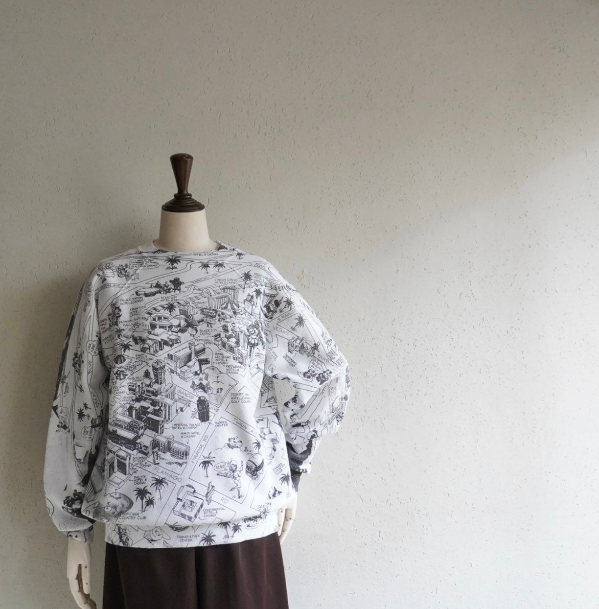 90s Printed Sweater Made in USA