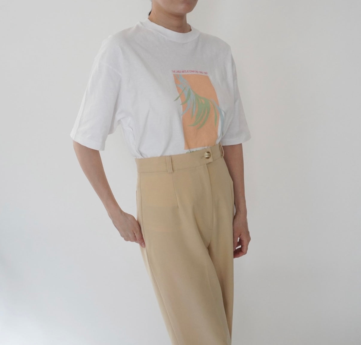 80s Printed Cut Off T-shirt Made in USA