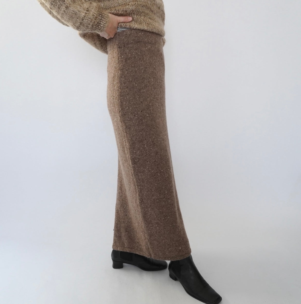 90s Mix Knit Skirt Made in Italy