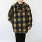 90s EURO Plaid Fleece Top