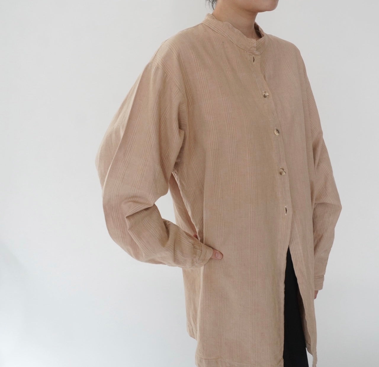90s Linen x Cotton Shirt Made in USA