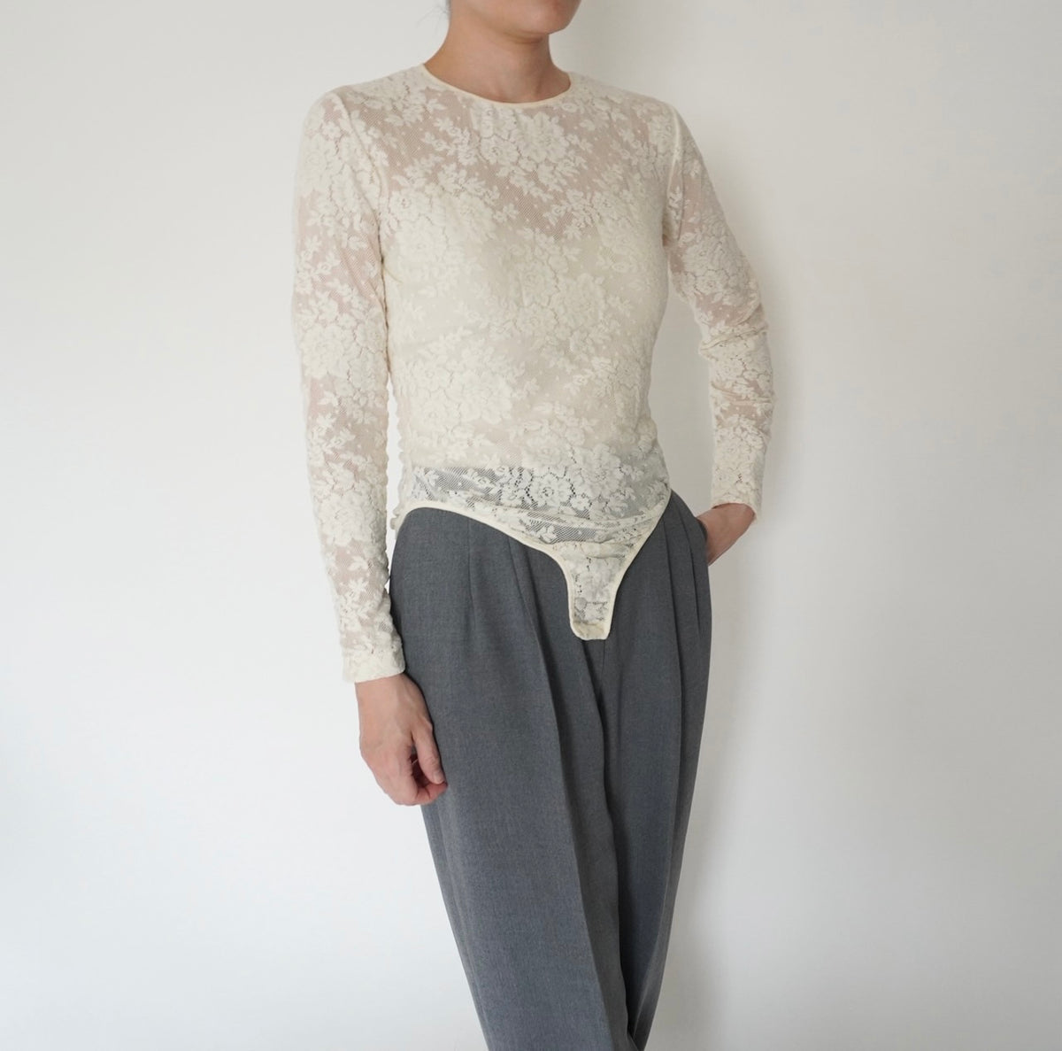 90s "ANN TAYLOR" Lade Design Top Made in USA