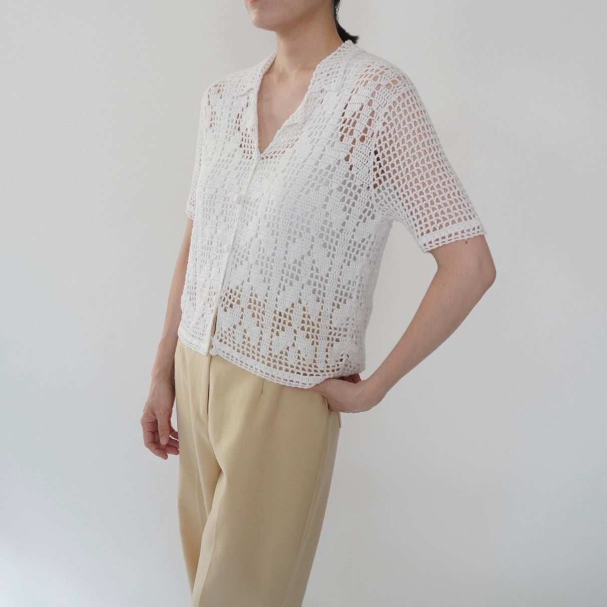 90s Crochet Shirt