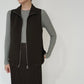 90s EURO Zipped Top、Vest Handloomed in California