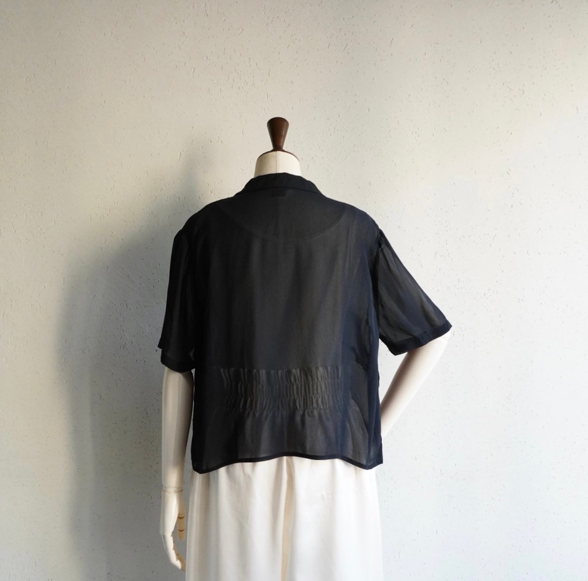 90s EURO Black Sheer Shirt