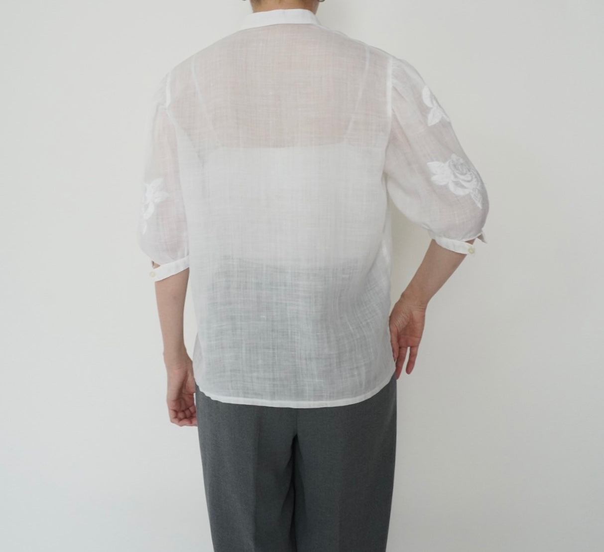 80s Embroidery Design Shirt Made in Italy