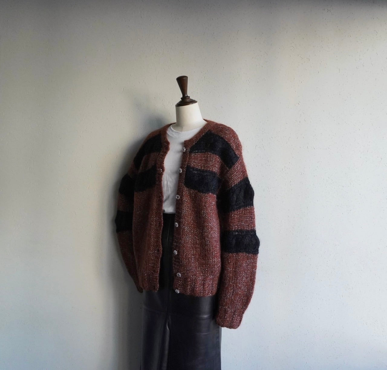 80s EURO Mohair Knit Cardigan