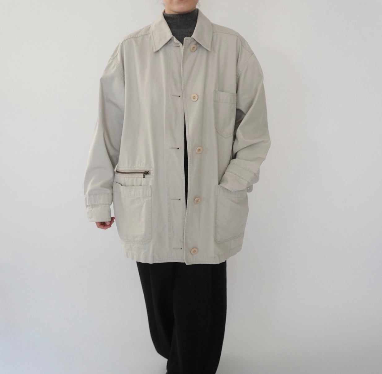 90s "EDDIE BAUER" Cotton Jacket