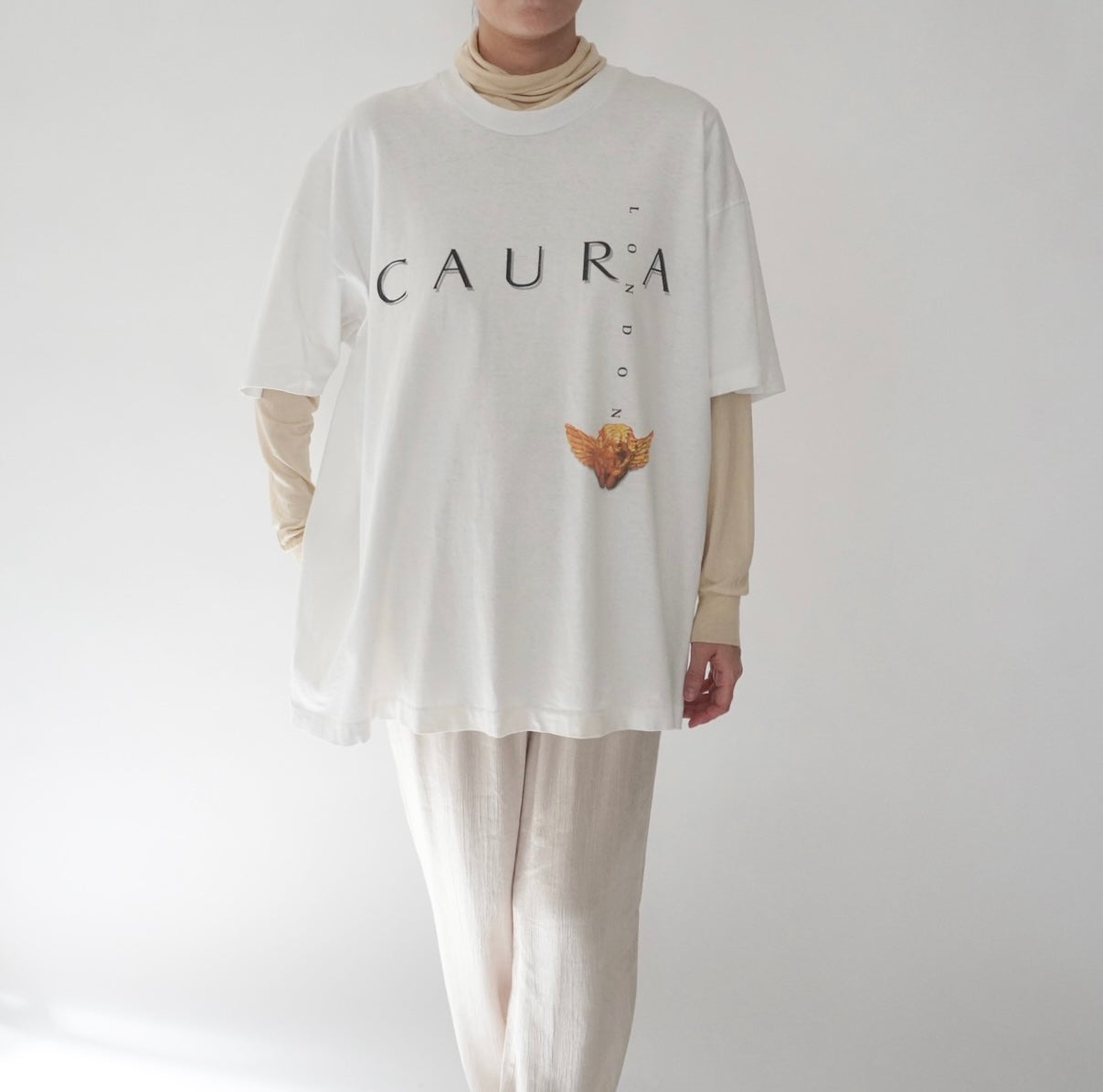 90s "CAURA LONDON" Printed T-shirt