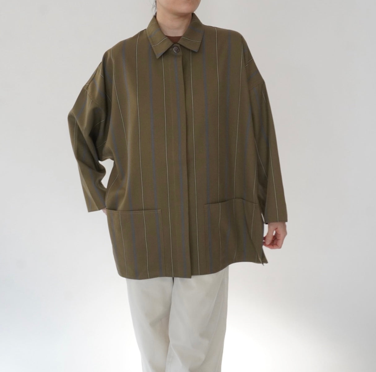 80s Striped Light Jacket Made in Italy