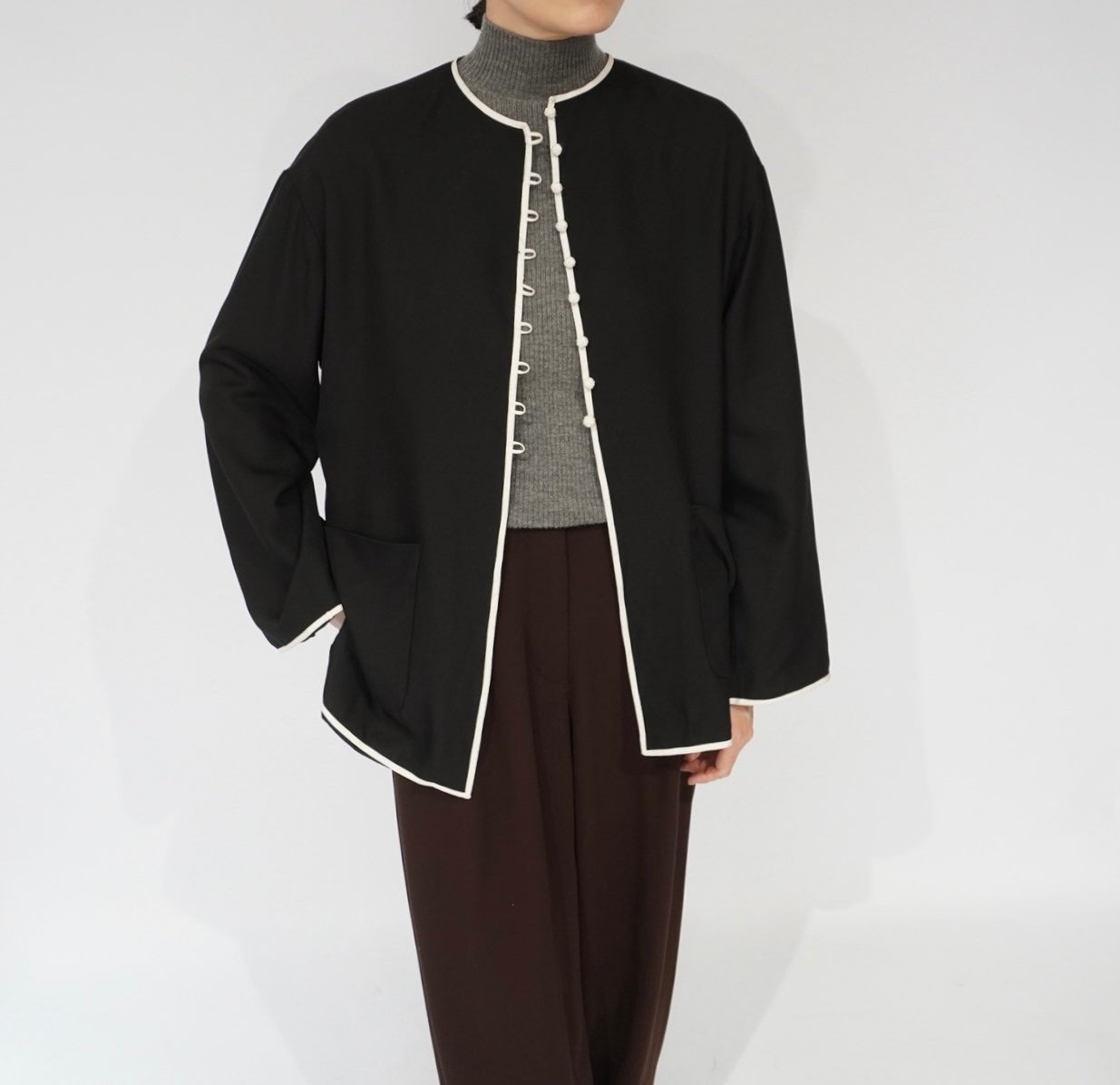 80s Design Silk Blouse,Jacket Made in USA