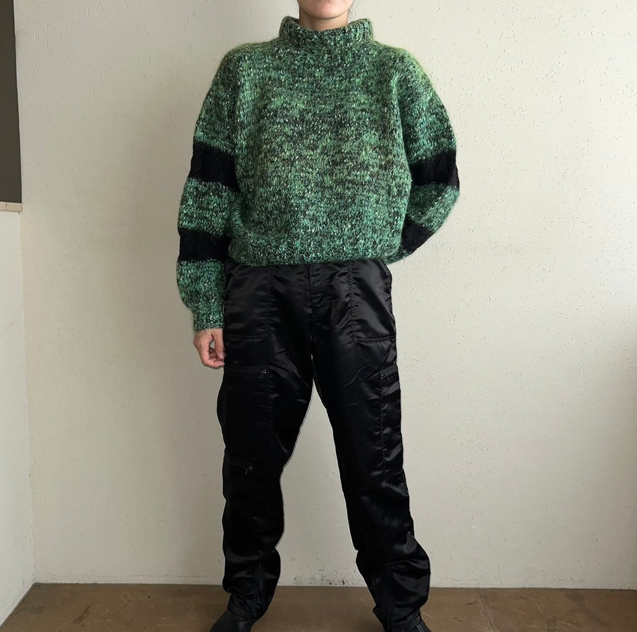 80s Green Knit