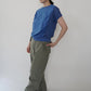 80s Blue Mesh Top