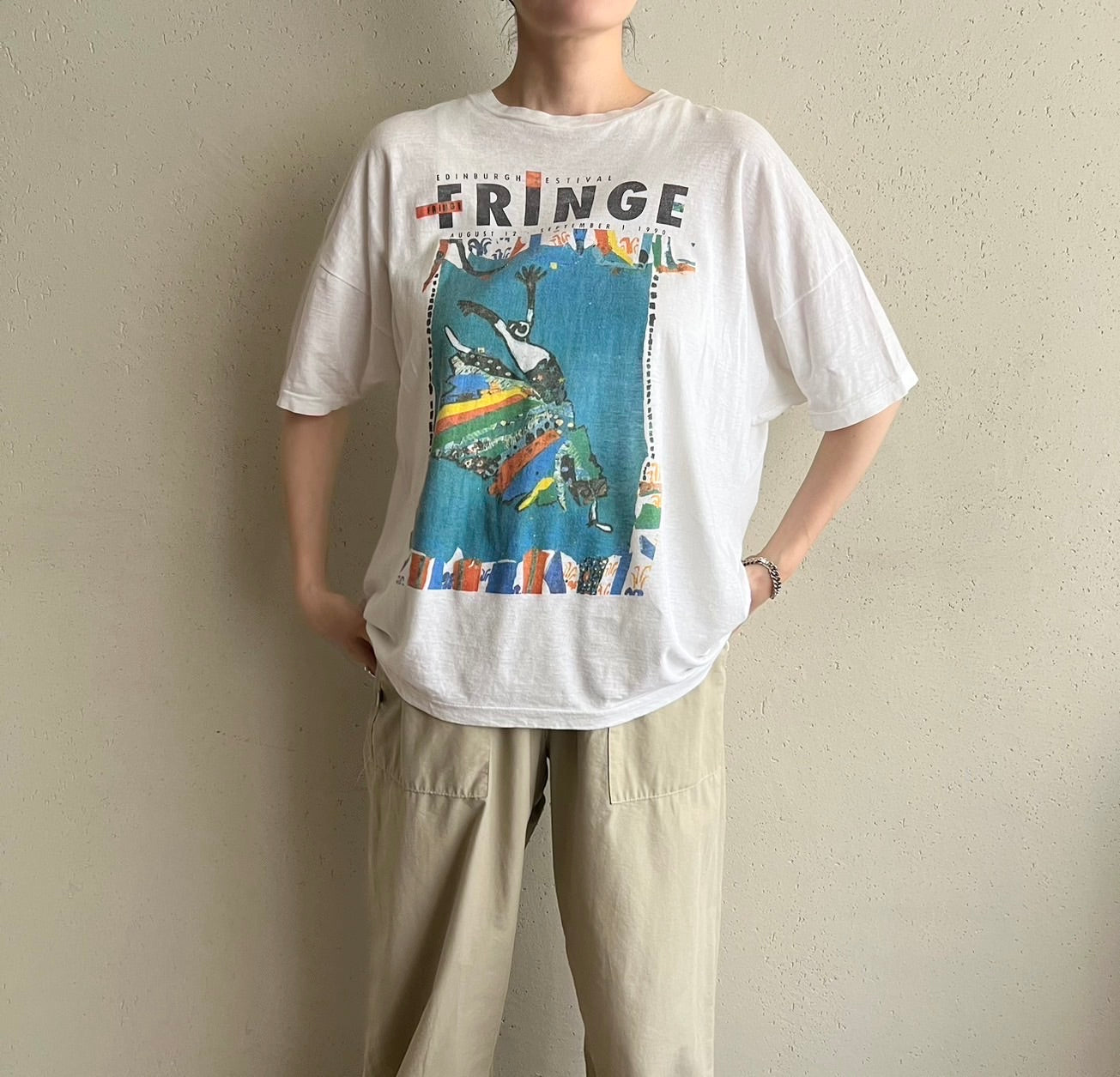 90s " Edinburgh Festival Fringe” Printed T-shirt