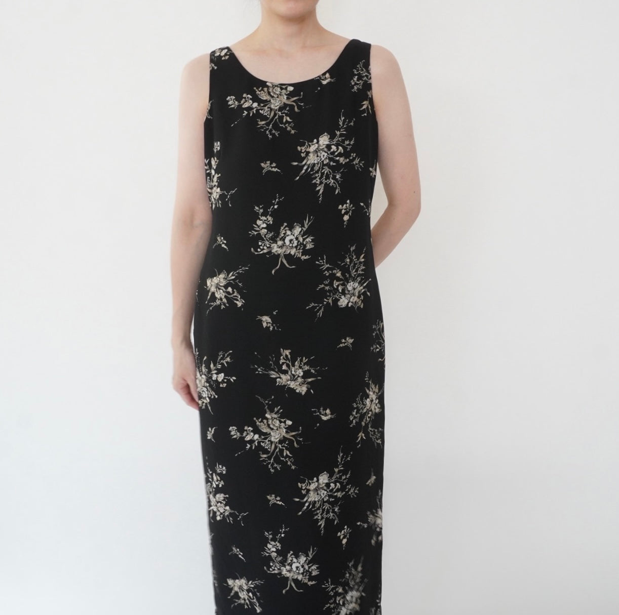 90s Floral Print Dress