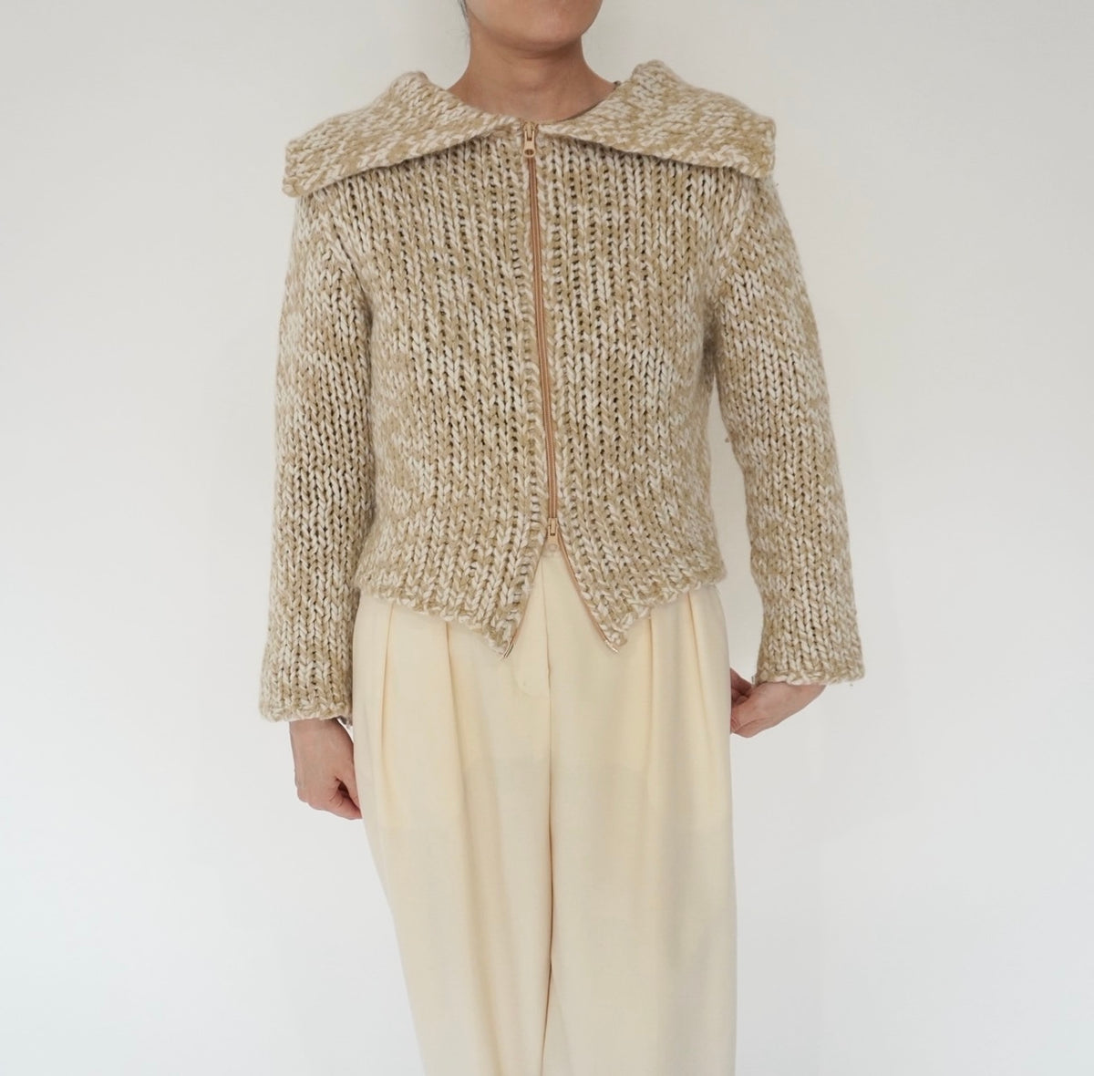 80s Double Zip Knit Made in Italy