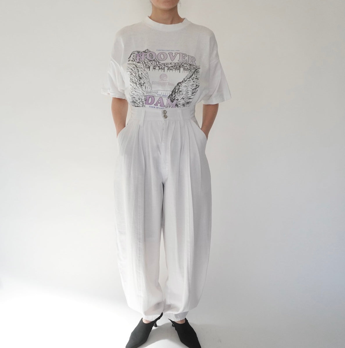 80s Design Wide Pants