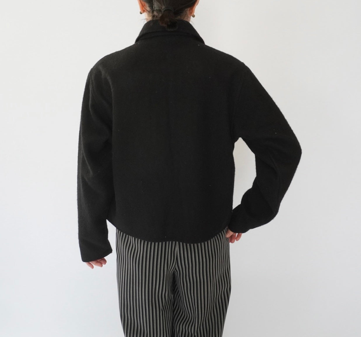 90s Embroidery Wool Jacket