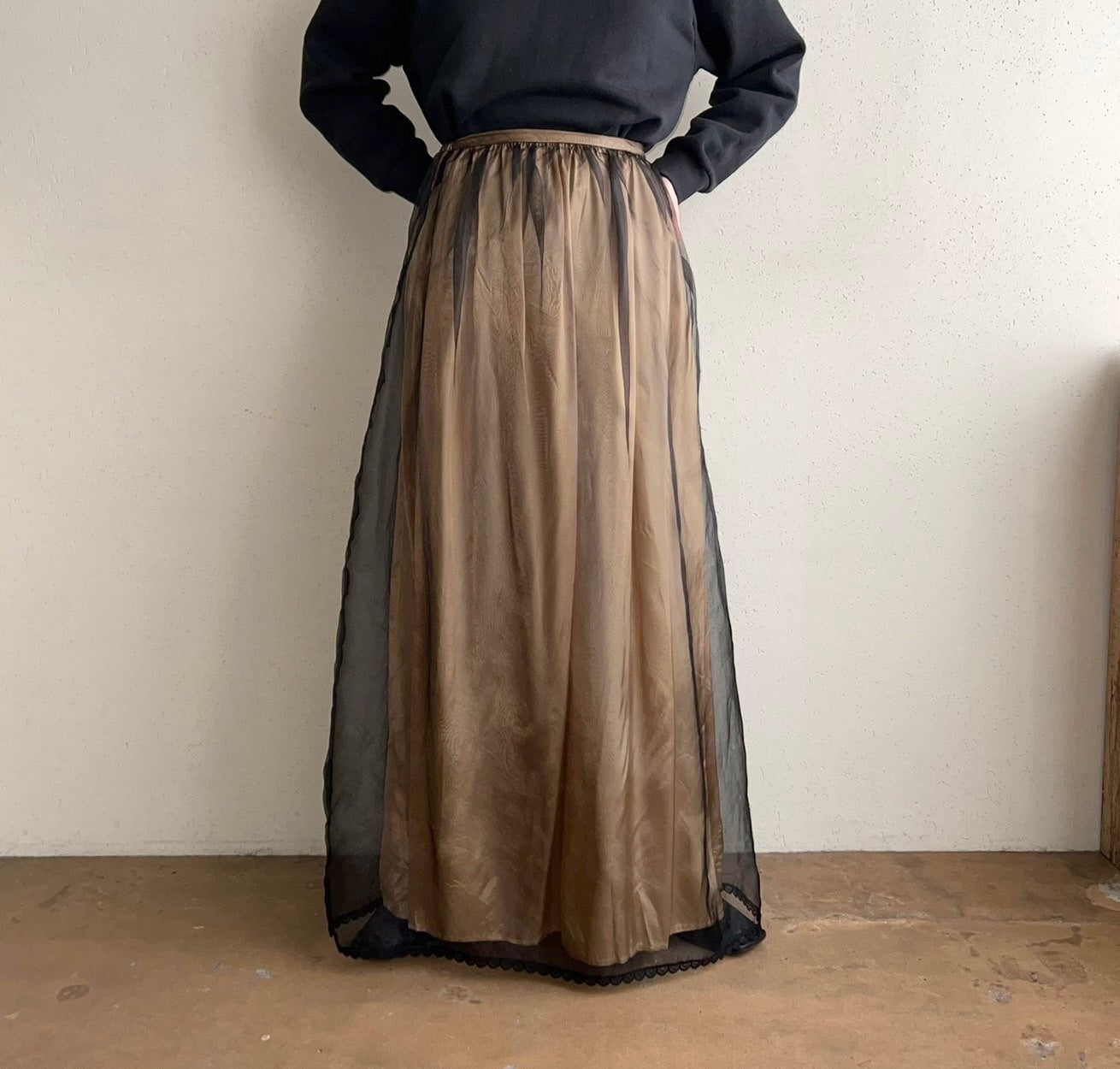 90s Sheer Skirt Made in USA