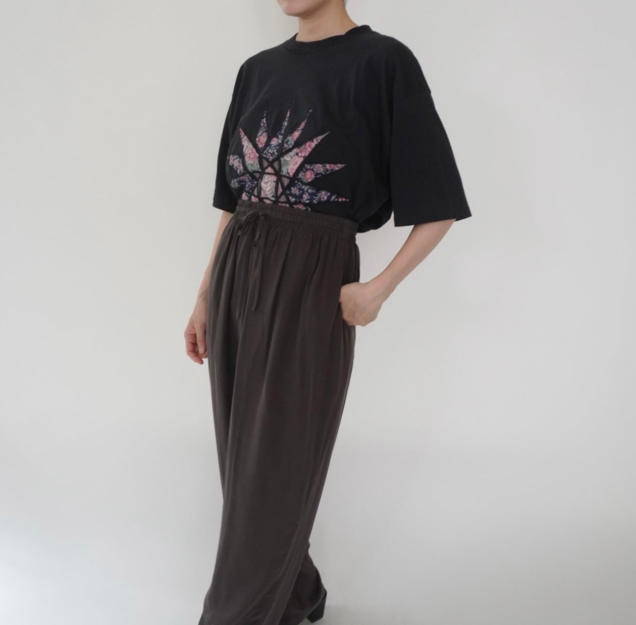 80s Patchwork Design T-shirt