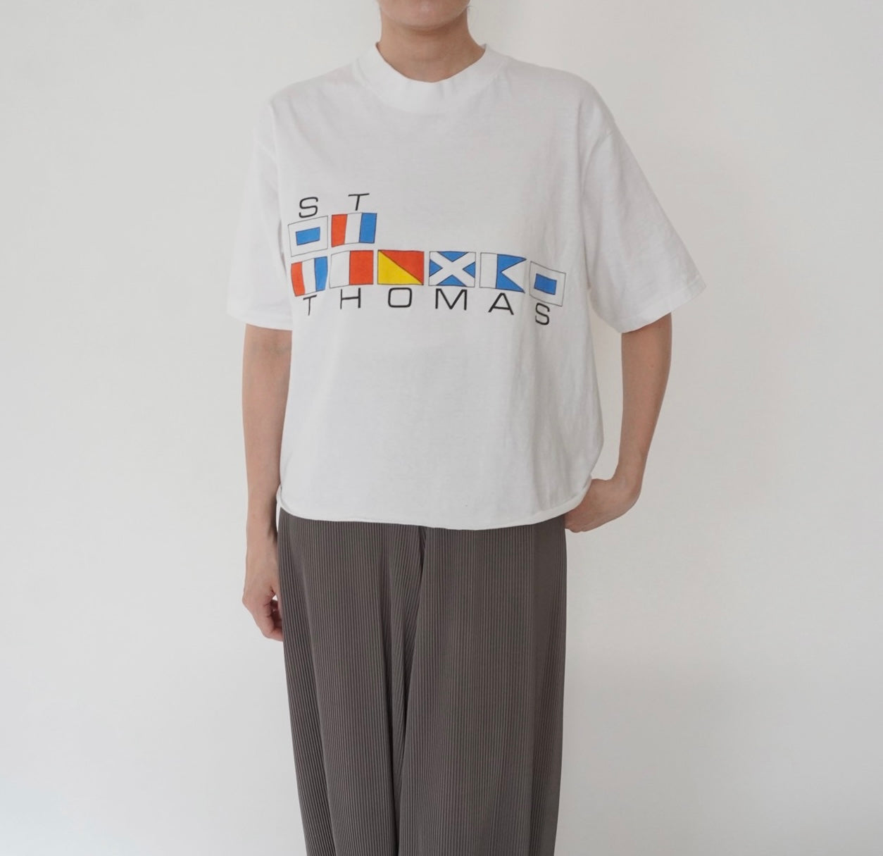 90s Printed Cut Off T-shirt Made in USA