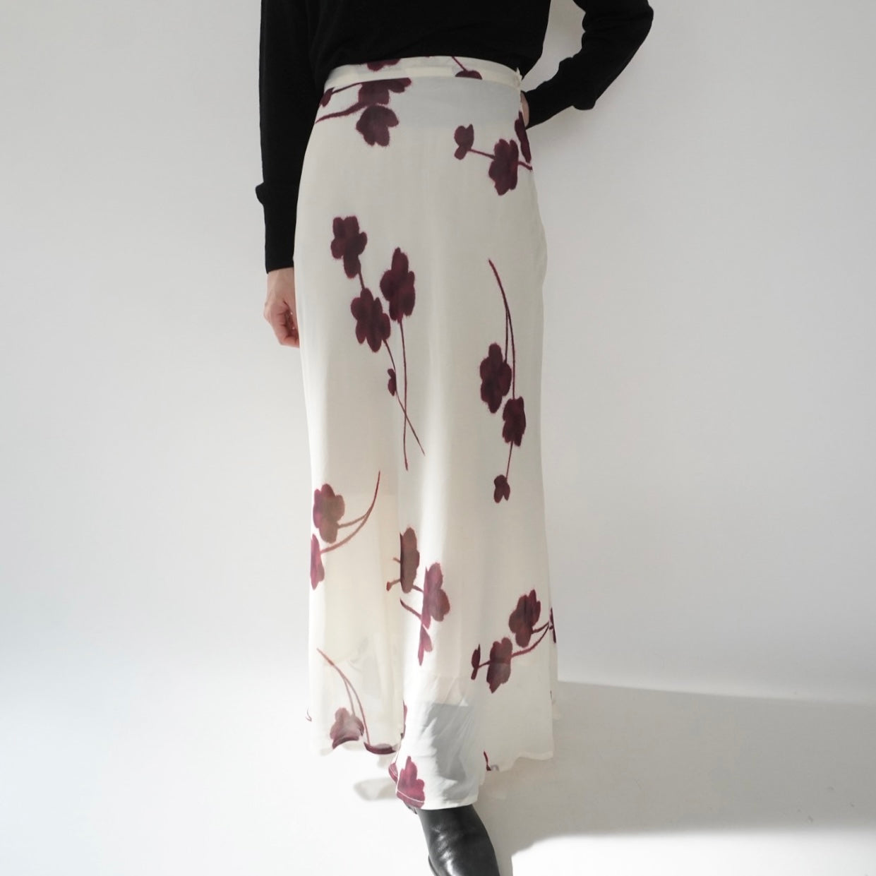 90s EURO Printed Skirt