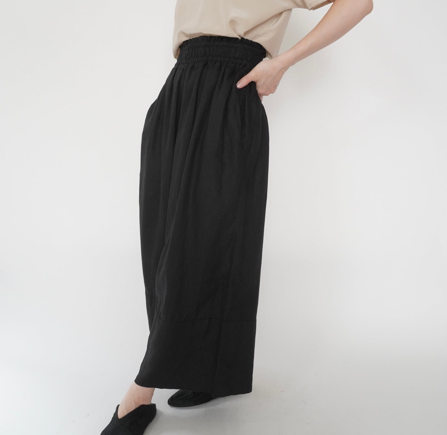Cropped Wide Pants