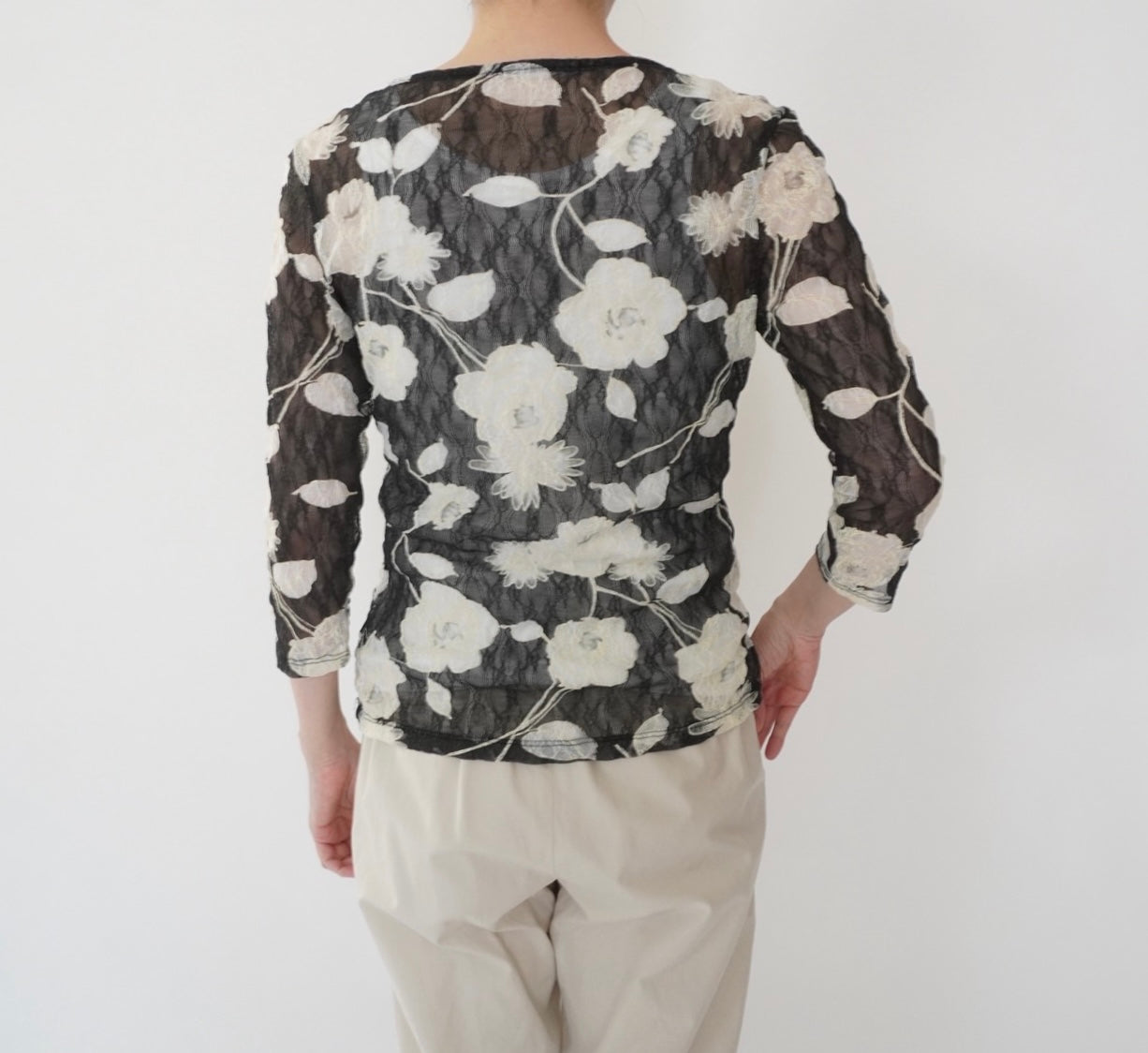90s Design Sheer Top