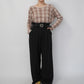 90s Plaid Top Made in USA