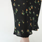 90s Floral Print Sheer Dress Made in Italy