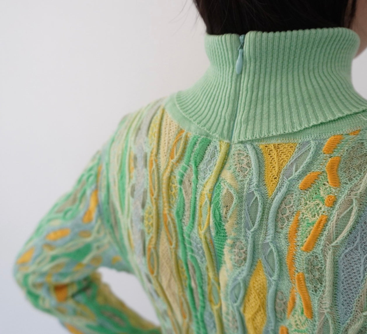 80s Design Cotton Knit Dress Made in Australia
