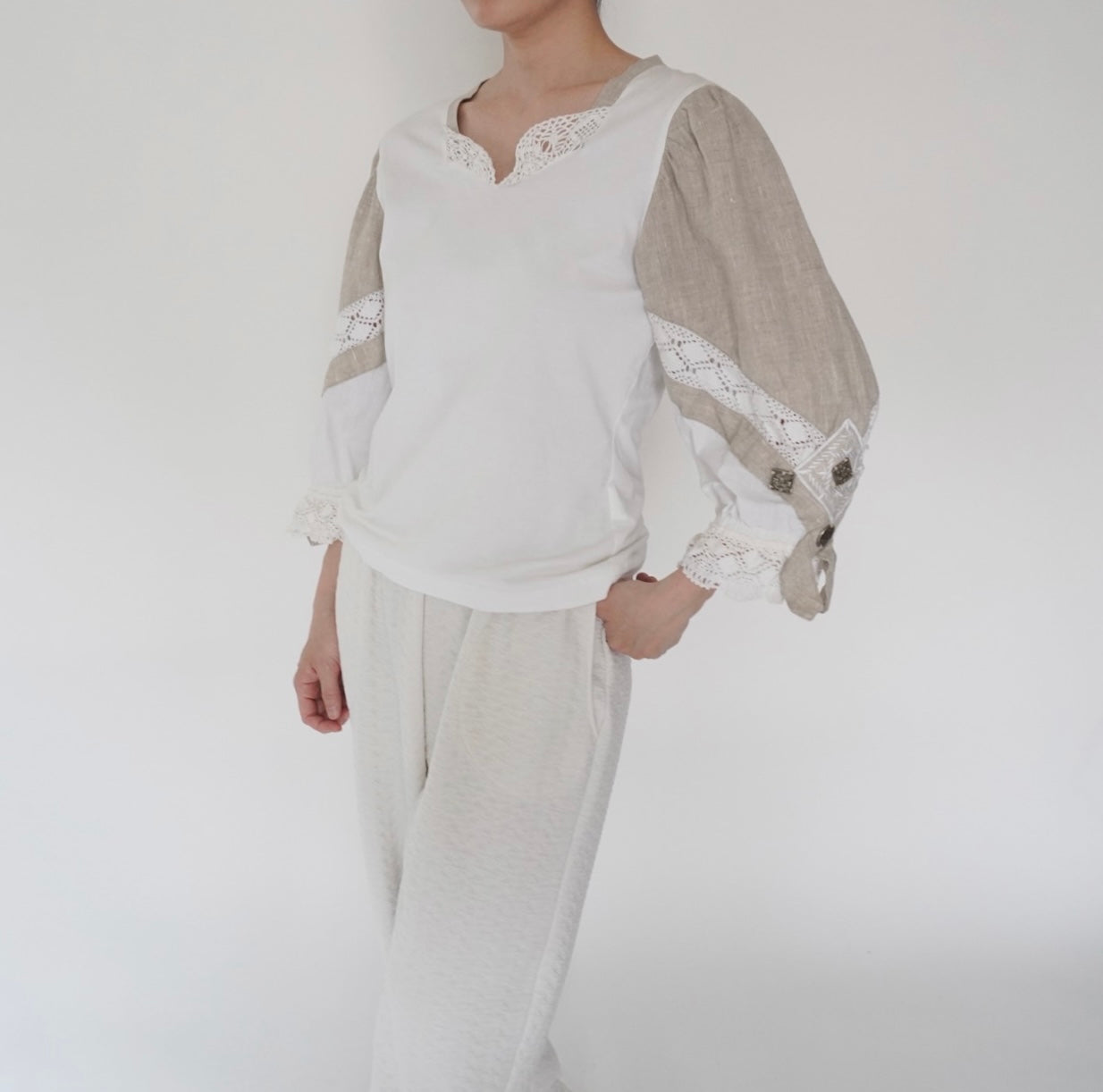 90s EURO Lace Design Top